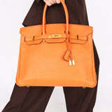 Hermès Birkin 35 Orange Togo GHW 2012