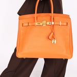 Hermès Birkin 35 Orange Togo GHW 2012