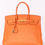 Hermès Birkin 35 Orange Togo GHW 2012