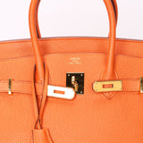 Hermès Birkin 35 Orange Togo GHW 2012
