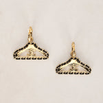 Chanel 2023 CC Hanger Motif Earrings