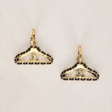 Chanel 2023 CC Hanger Motif Earrings