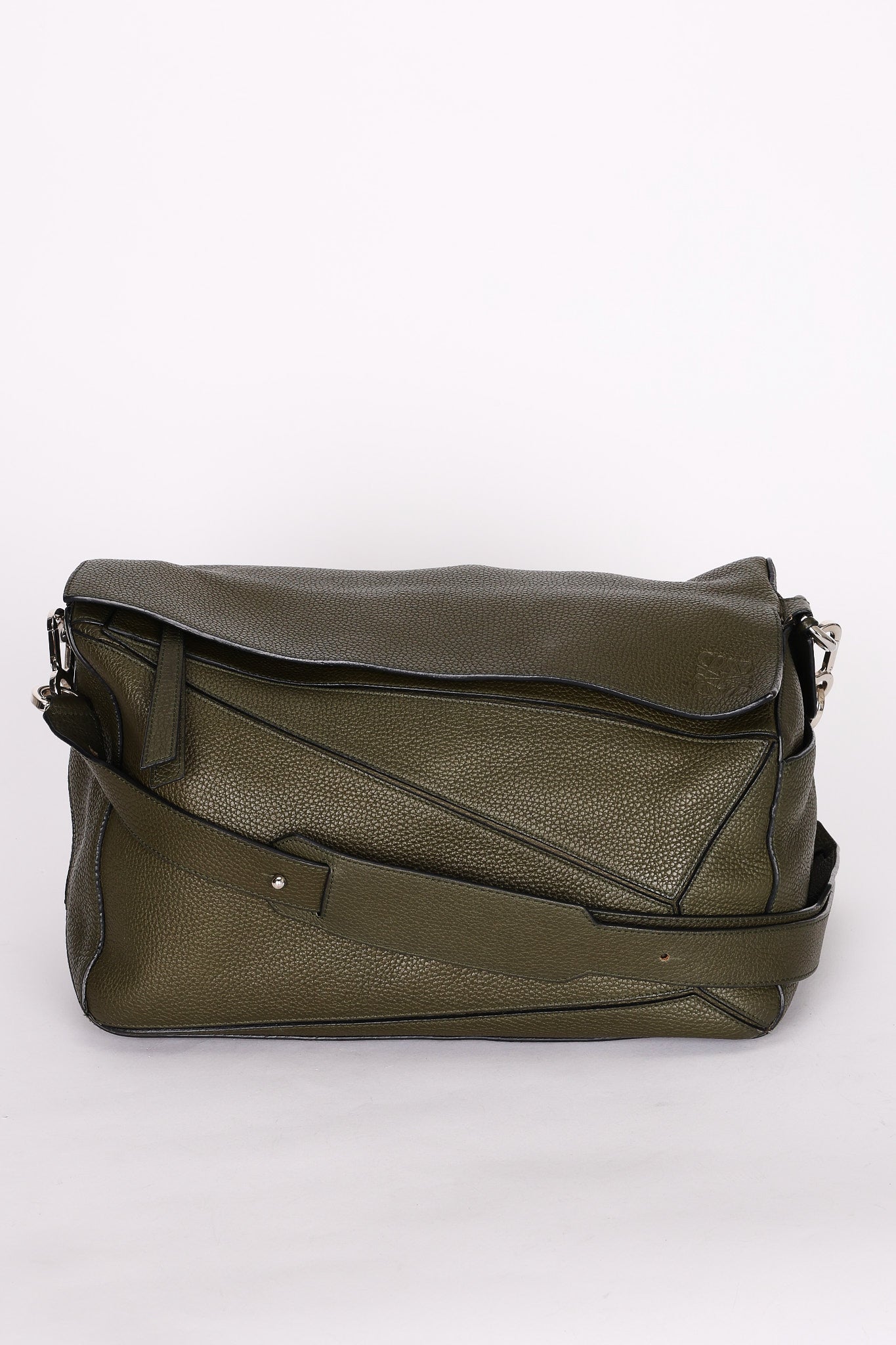 Loewe Large Puzzle Bag Olive Green