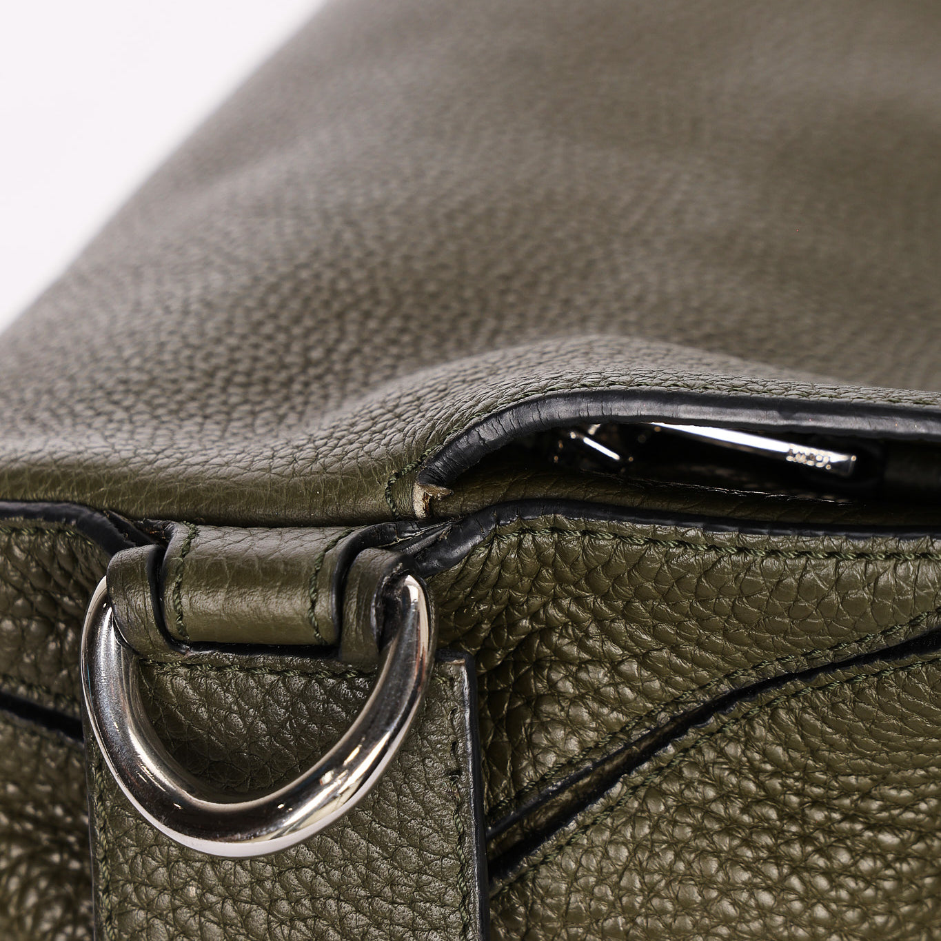 Loewe Large Puzzle Bag Olive Green