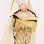 Loewe Fringe Medium Puzzle Bag Suede