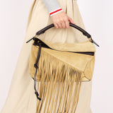 Loewe Fringe Medium Puzzle Bag Suede
