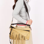 Loewe Fringe Medium Puzzle Bag Suede