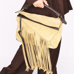 Loewe Fringe Medium Puzzle Bag Suede