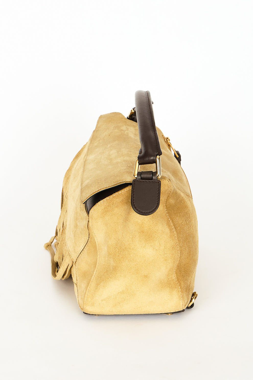 Loewe Fringe Medium Puzzle Bag Suede