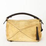 Loewe Fringe Medium Puzzle Bag Suede