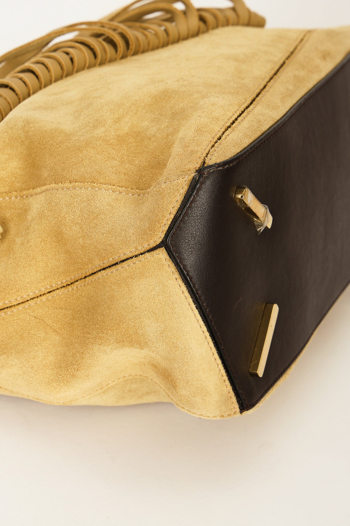 Loewe Fringe Medium Puzzle Bag Suede