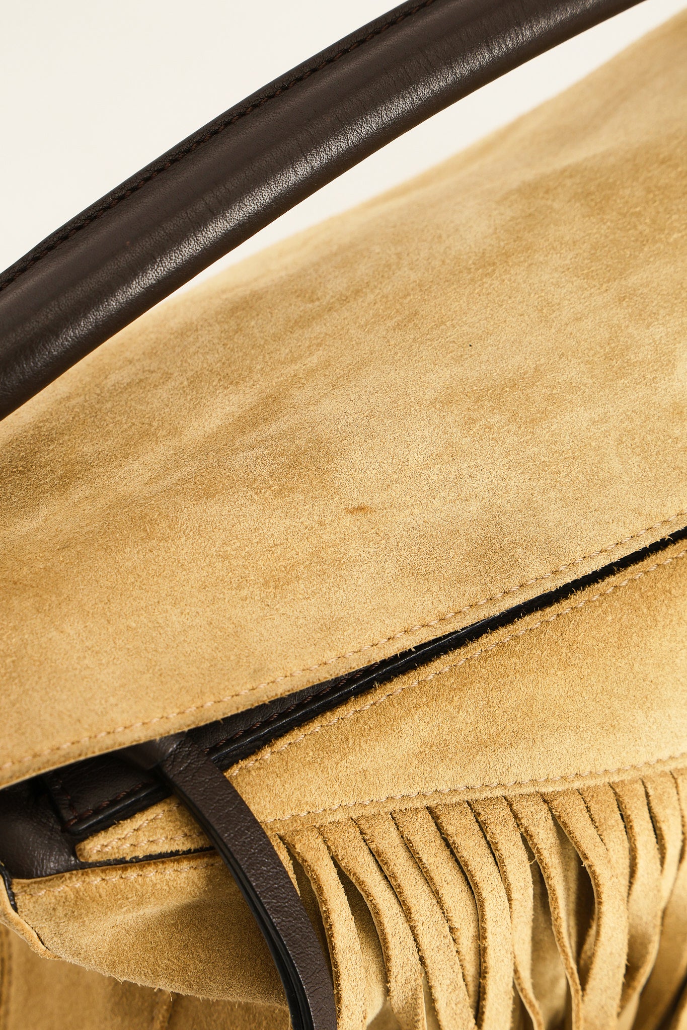 Loewe Fringe Medium Puzzle Bag Suede