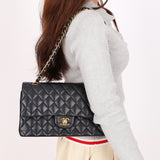 Chanel Medium Classic Double Flap Black Lambskin GHW