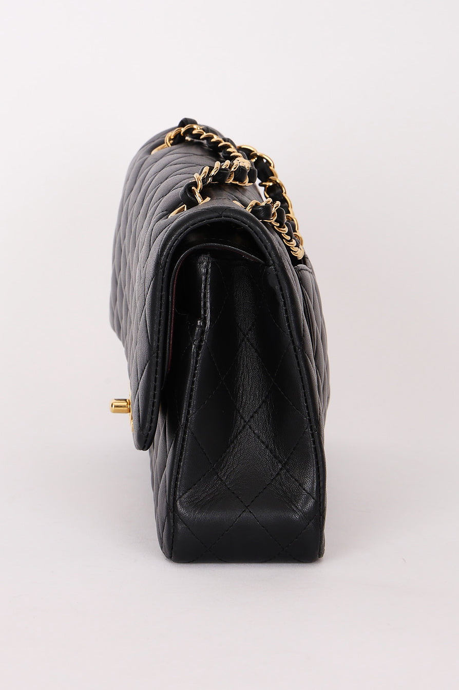Chanel Medium Classic Double Flap Black Lambskin GHW