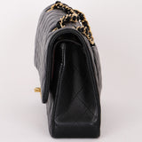 Chanel Medium Classic Double Flap Black Lambskin GHW