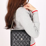 Chanel Wallet on Chain Black Caviar SHW