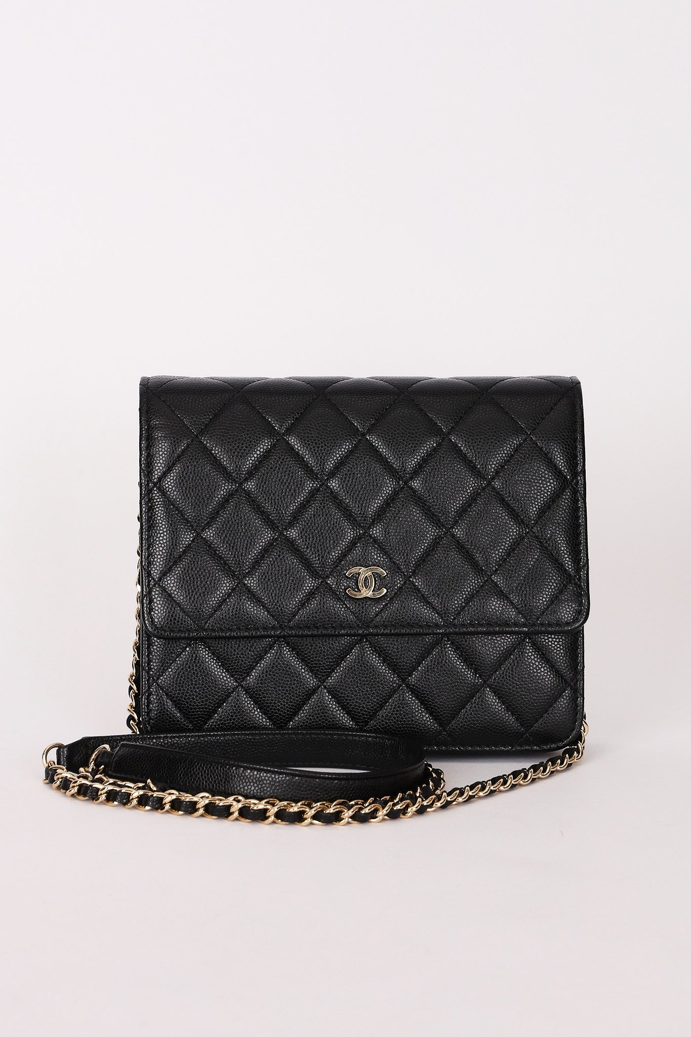 Chanel Wallet on Chain Black Caviar SHW