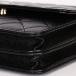 Chanel Wallet on Chain Black Caviar SHW
