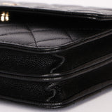 Chanel Wallet on Chain Black Caviar SHW