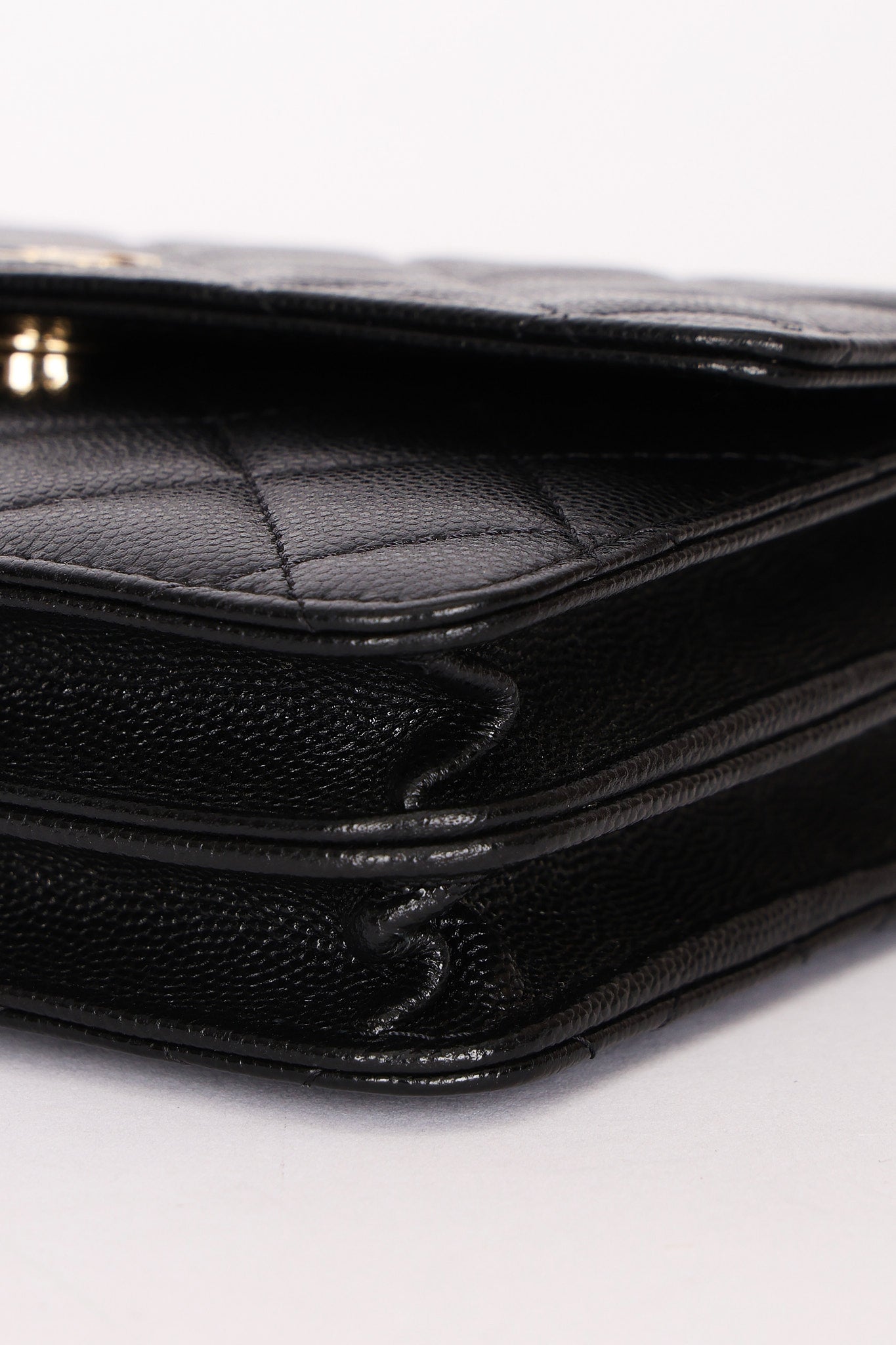 Chanel Wallet on Chain Black Caviar SHW