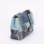 Chanel Jumbo Single Flap Denim Patchwork SHW