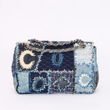Chanel Jumbo Single Flap Denim Patchwork SHW