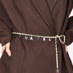 Chanel 2012 Letter Logo Lambskin Belt