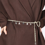 Chanel 2012 Letter Logo Lambskin Belt