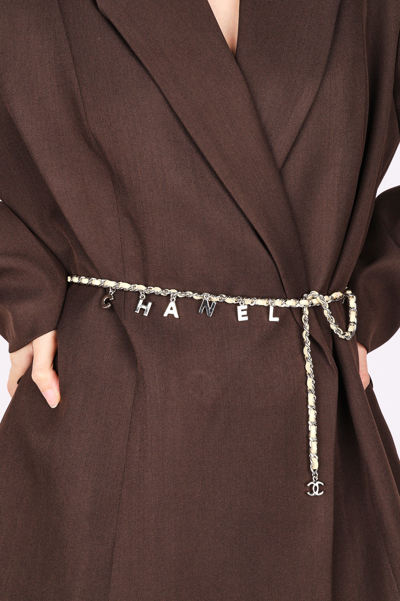 Chanel 2012 Letter Logo Lambskin Belt