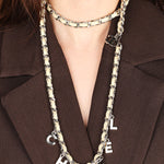 Chanel 2012 Letter Logo Lambskin Belt