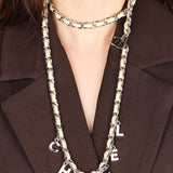 Chanel 2012 Letter Logo Lambskin Belt