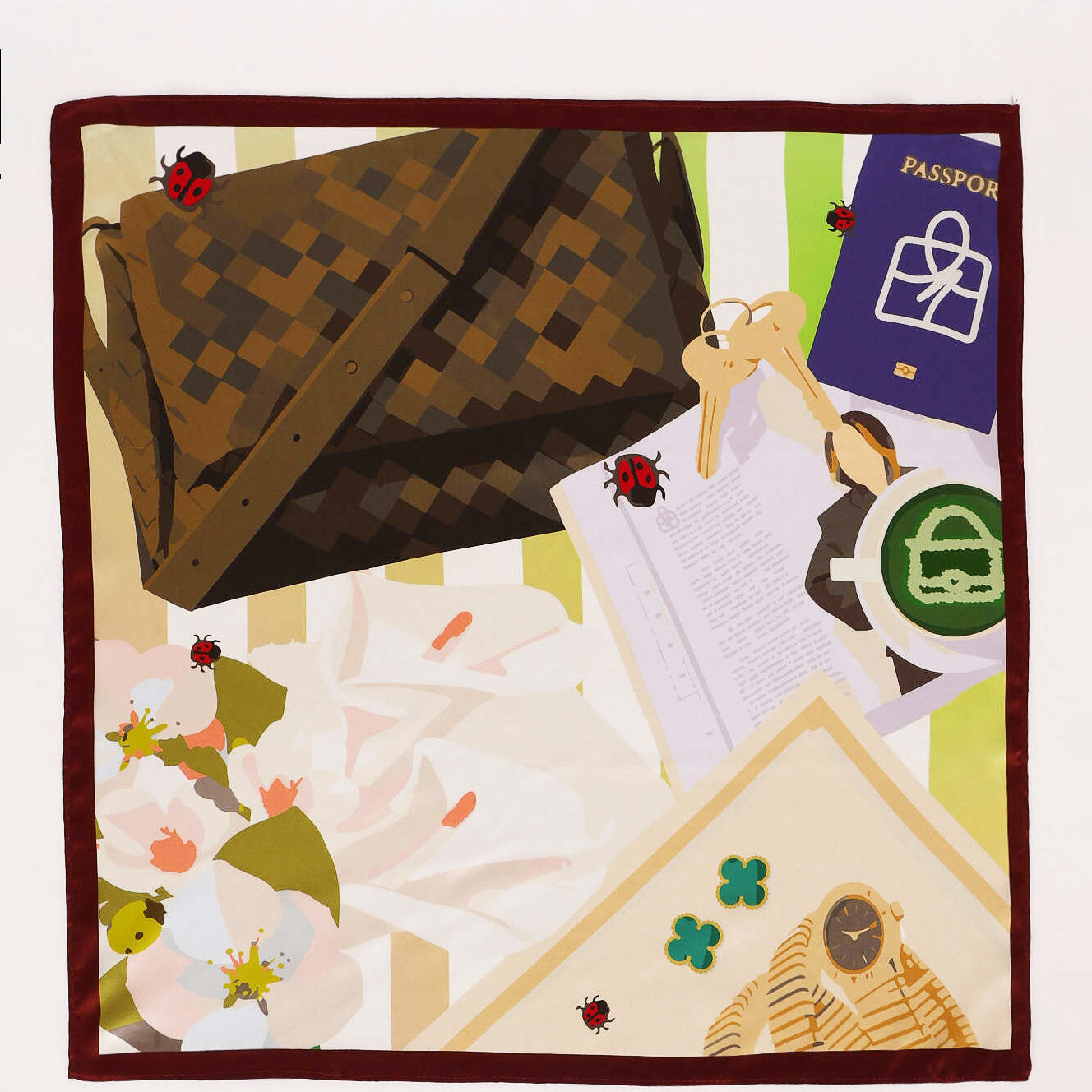 Limited Edition FashioNica 5th Anniversary Silk Scarf Bag