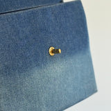 Rare Chanel 1997 Denim Kelly Top Handle
