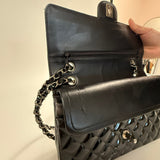 Chanel 2012 Patent Medium Classic Double Flap Matte SHW