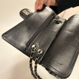 Chanel 2012 Patent Medium Classic Double Flap Matte SHW