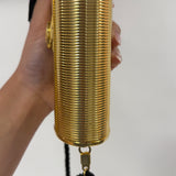 Ultra-Rare Fendi 1960s Gold Roma Coin Clasp Clutch