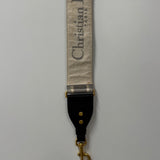 Dior Calfskin Stone Grey Medium Saddle Bag w/ Strap