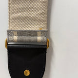 Dior Calfskin Stone Grey Medium Saddle Bag w/ Strap