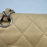 Chanel 2007 Light Beige Caviar Medium Double Flap SHW