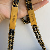Chanel Caviar Coco Enamel Mini Rectangle Flap