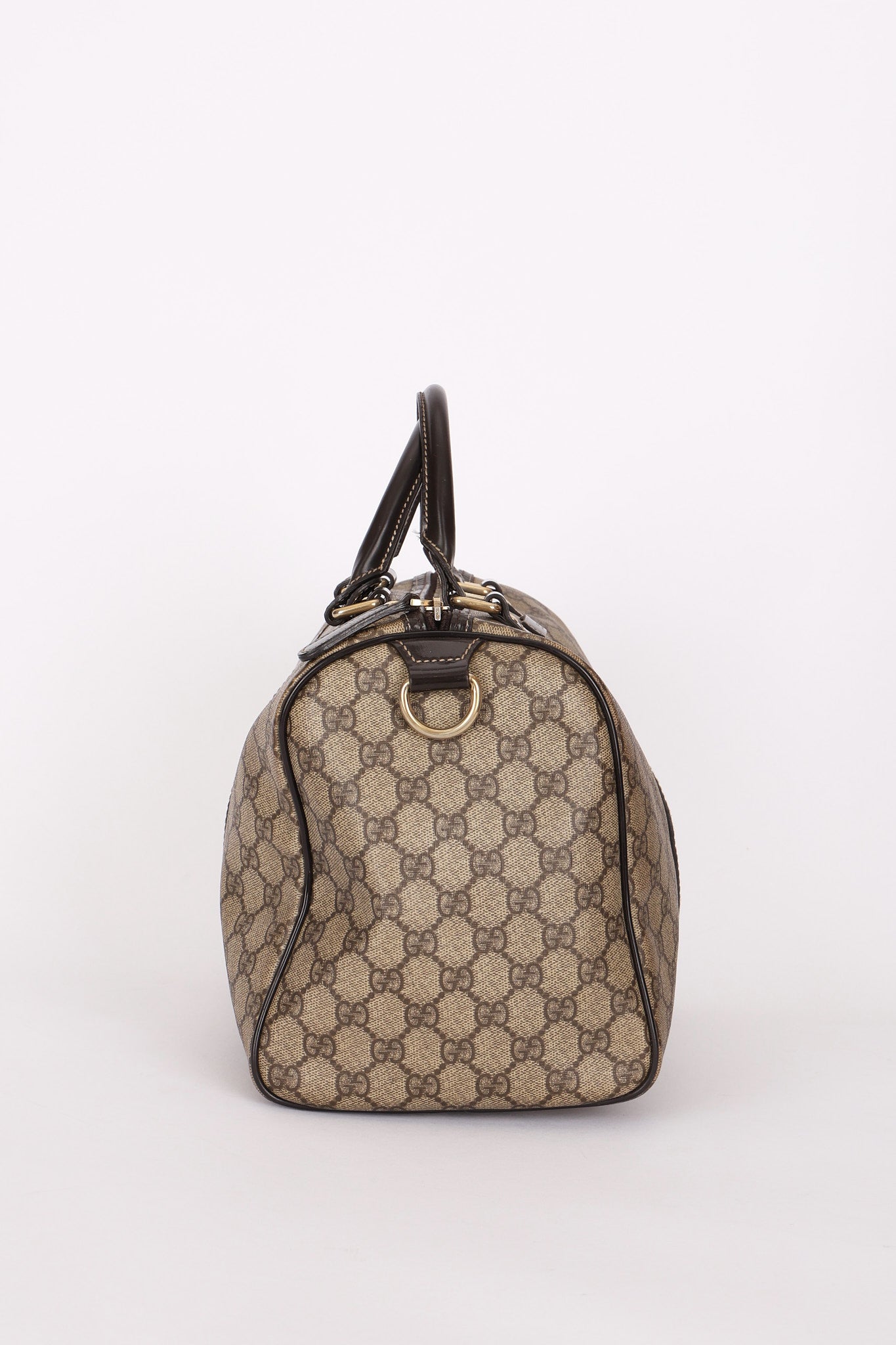 Gucci Coated Canvas Boston Bag
