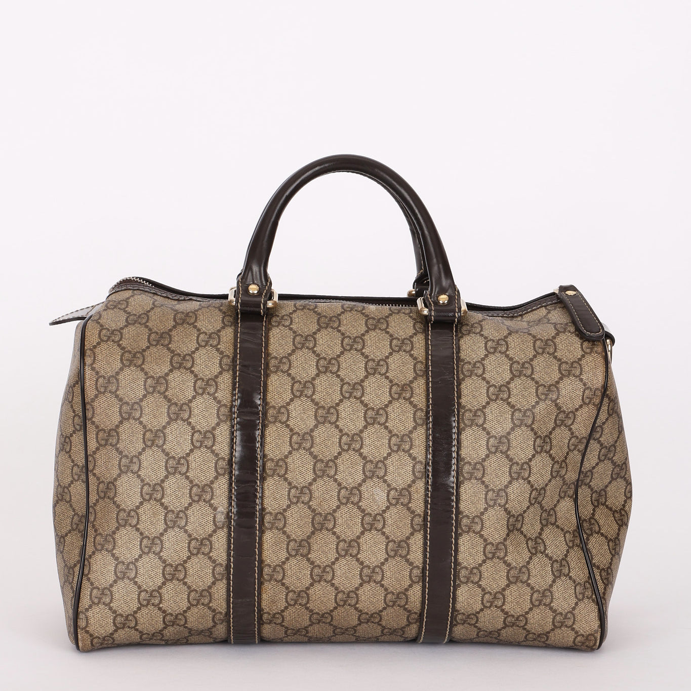 Gucci Coated Canvas Boston Bag
