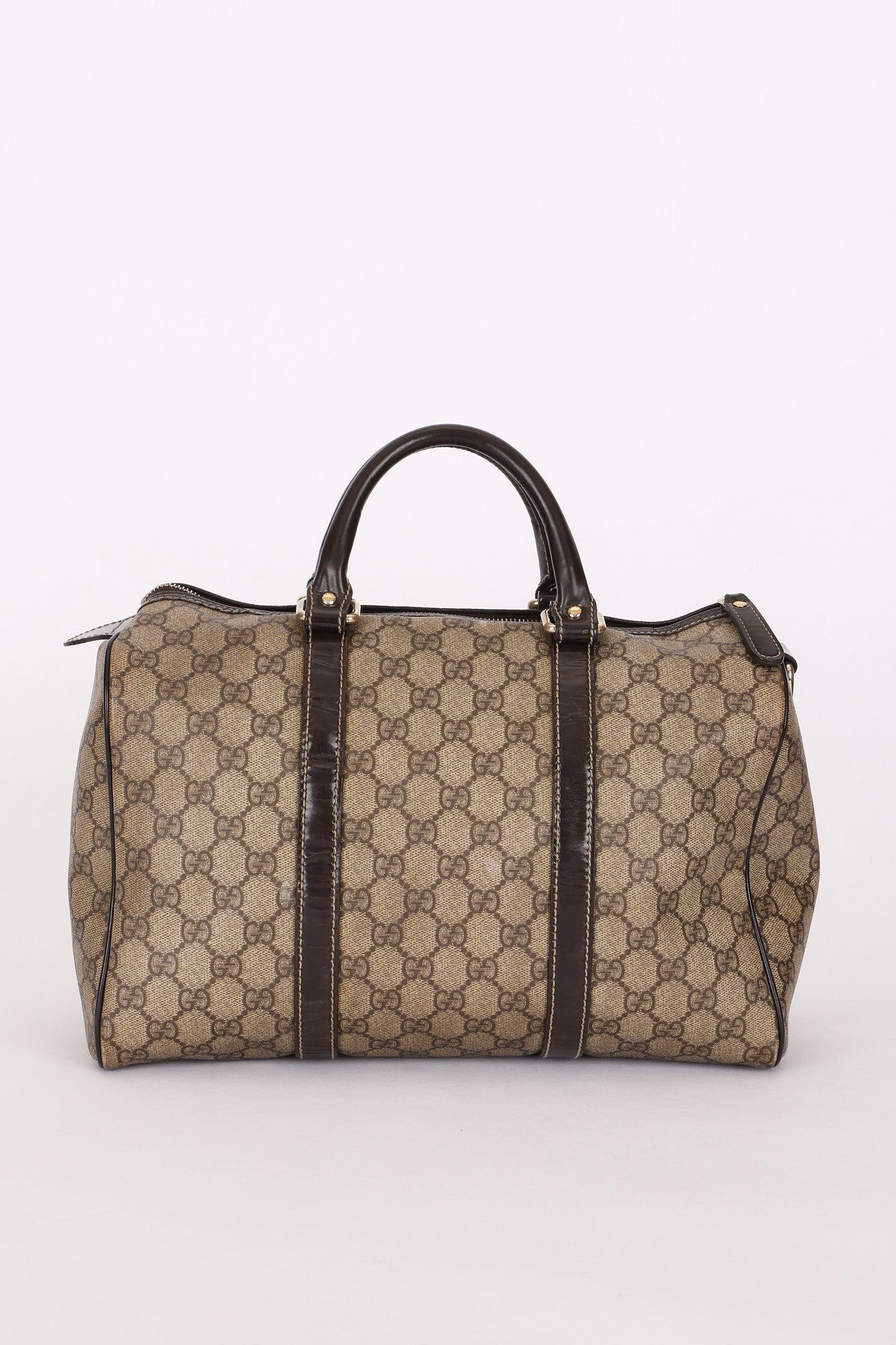 Gucci Coated Canvas Boston Bag
