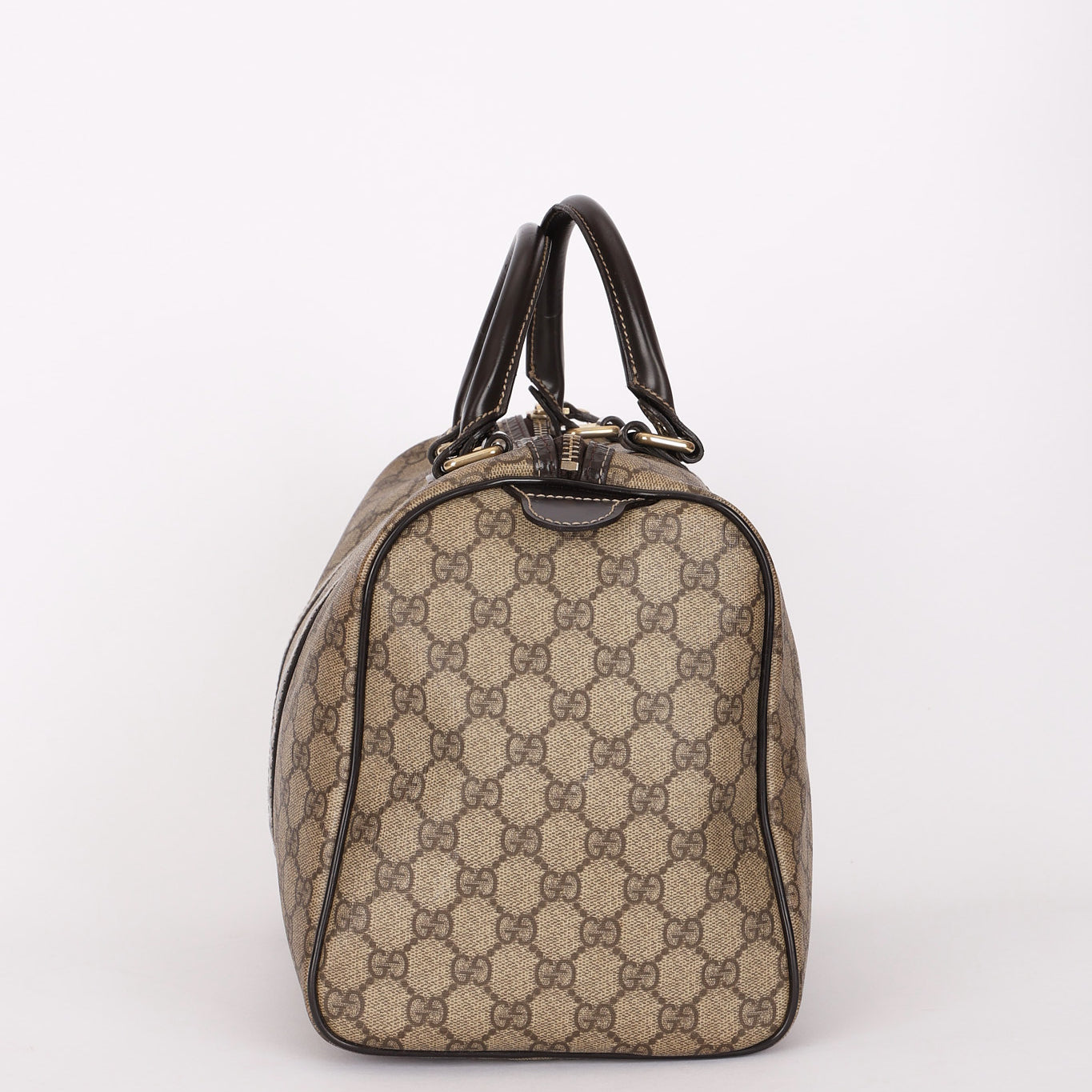 Gucci Coated Canvas Boston Bag