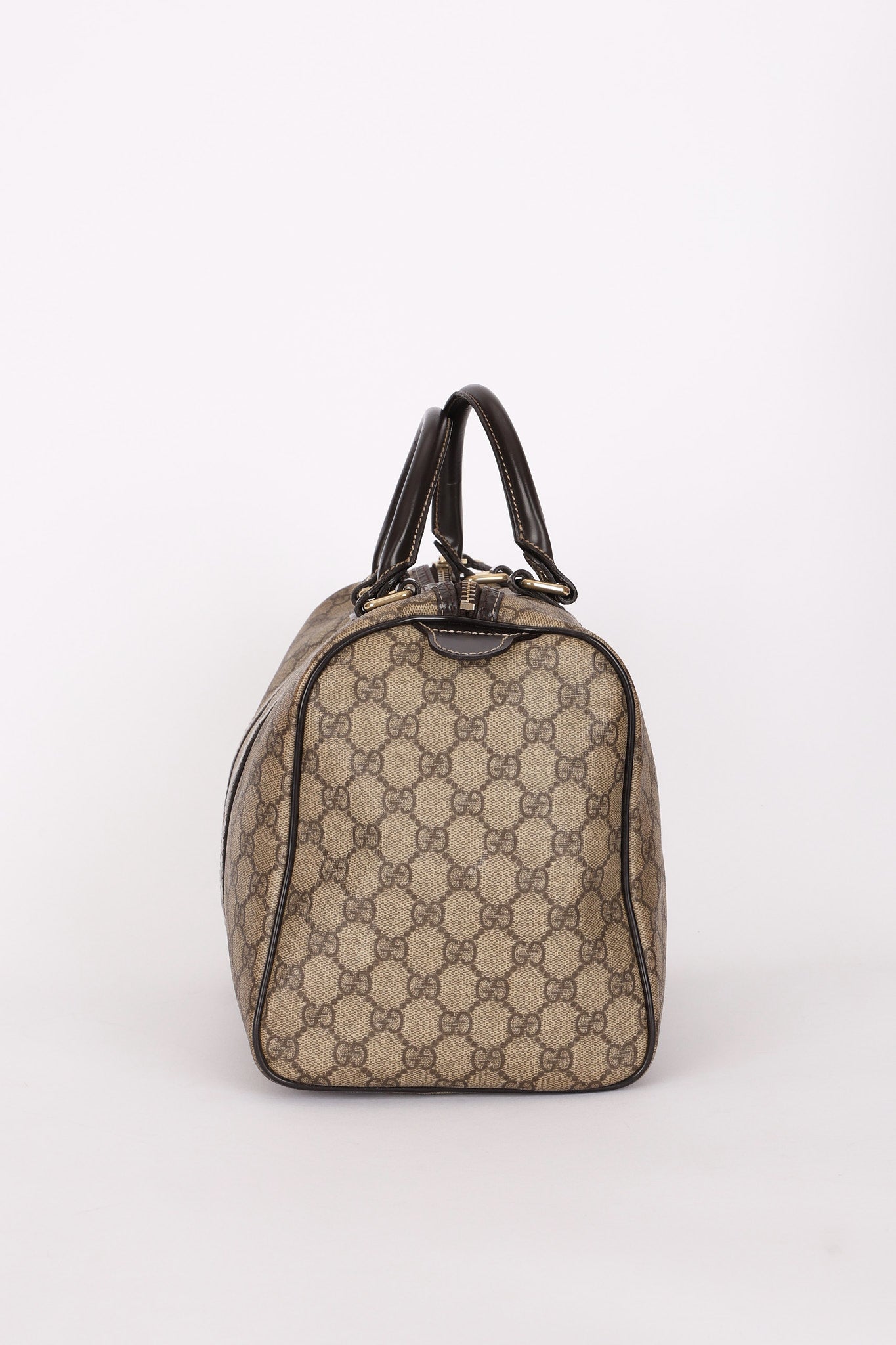 Gucci Coated Canvas Boston Bag