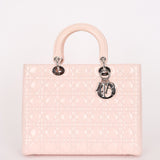 Dior Large Lady Light Pink Patent 2013