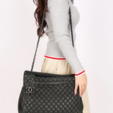 Chanel Large New Bubble Tote Dark Gray Calfskin 2012 RHW