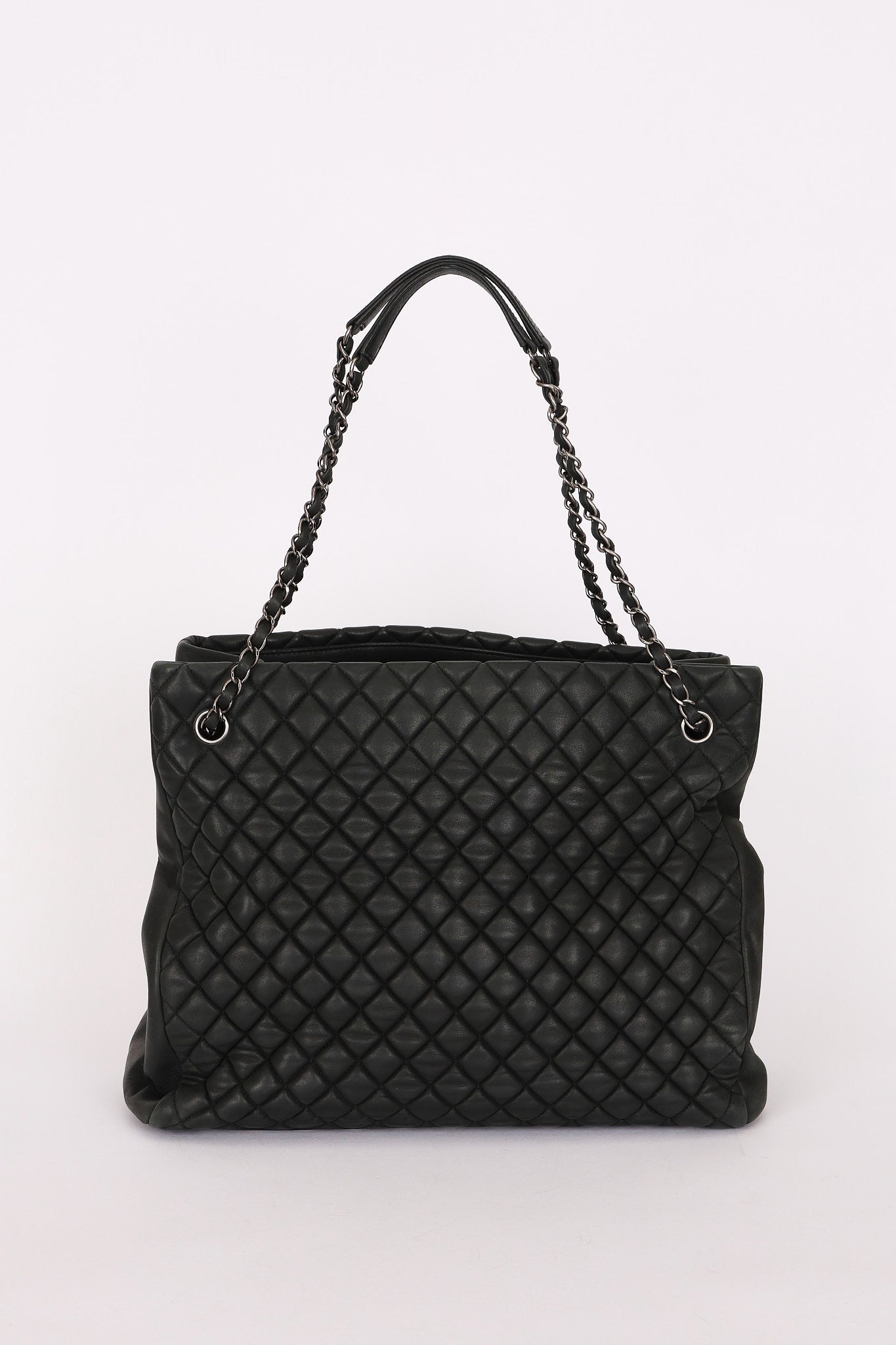 Chanel Large New Bubble Tote Dark Gray Calfskin 2012 RHW