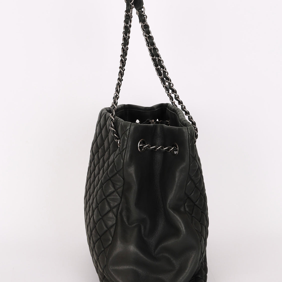 Chanel Large New Bubble Tote Dark Gray Calfskin 2012 RHW