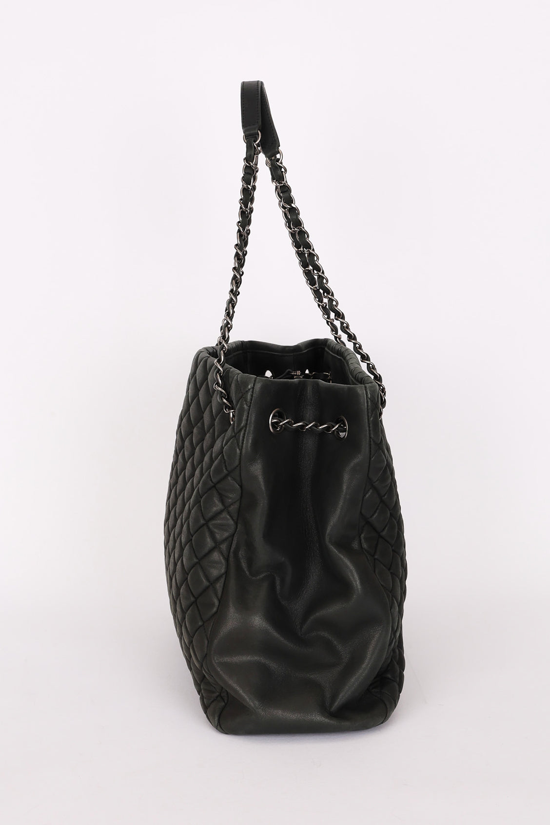 Chanel Large New Bubble Tote Dark Gray Calfskin 2012 RHW